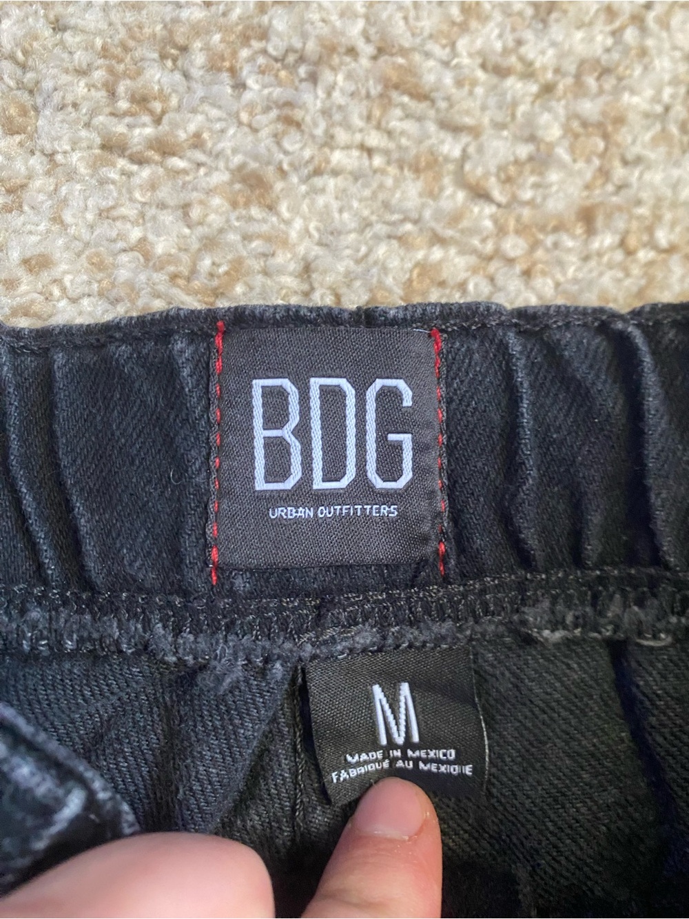 BDG black denim shorts - Picture 3 of 4